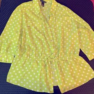 Lime green women’s blouse